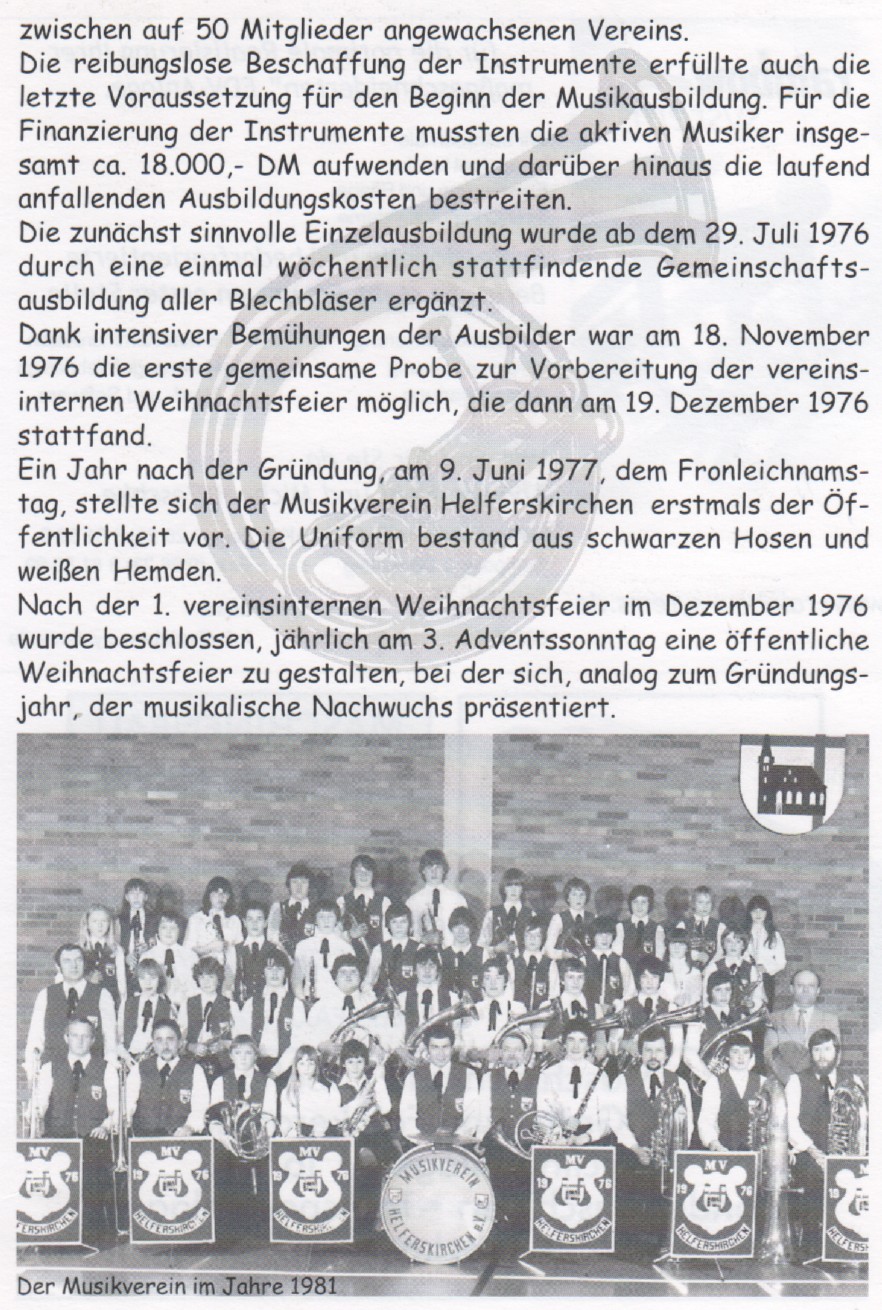 Chronik des Musikvereins 1976 - 2010